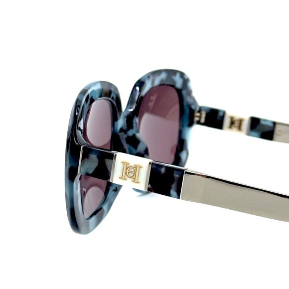 New, CAROLINA HERRERA Sunglasses SHN 620 01GR Authentic - Picture 7 of 11